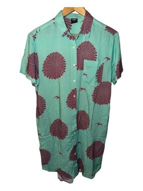 Lele Hawaii Hawaiian Shirt Dress S